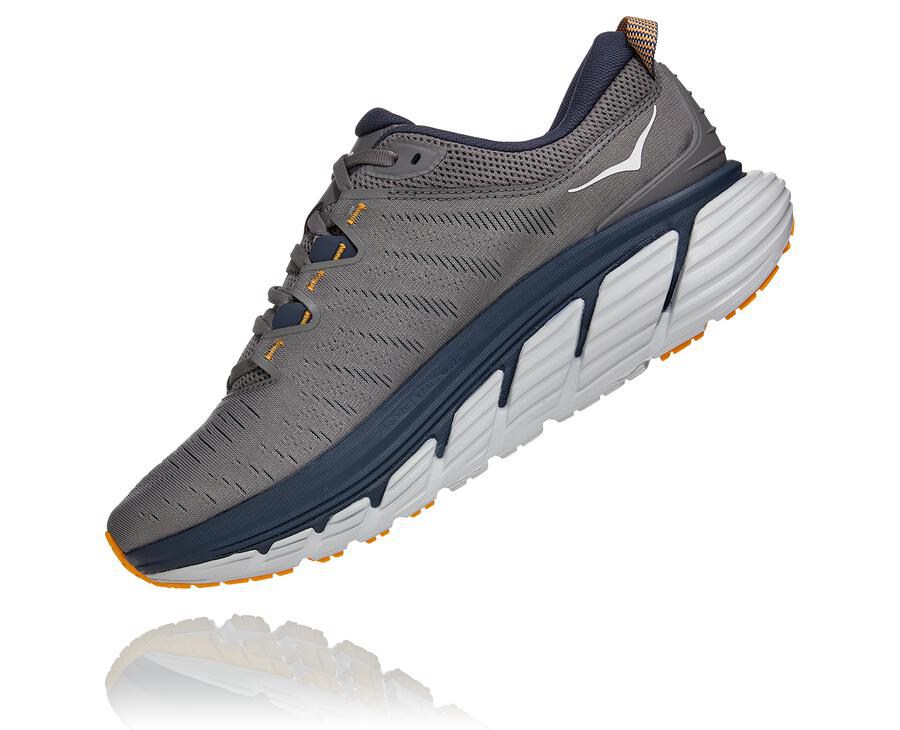 Zapatillas Running Hoka One One Hombre - Gaviota 3 - Gris - WPL370196